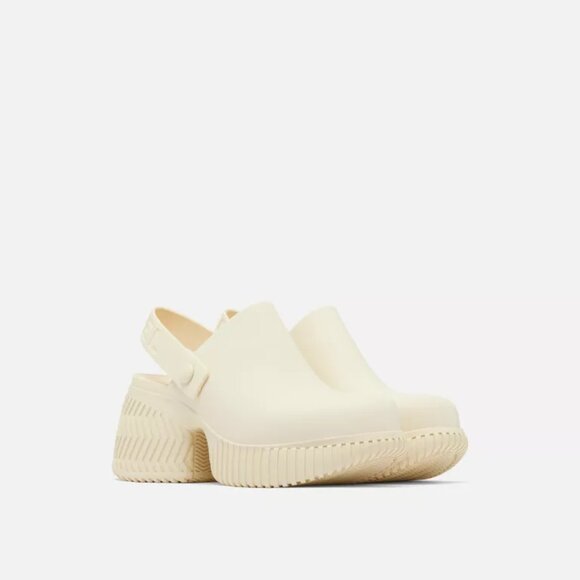 NEW Sorel Ona Streetworks Heeled Clogs in Honey White For Women 825 5s3 - Picture 9 of 14